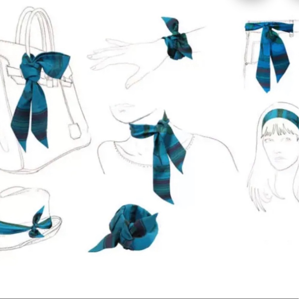 Skinny scarf/wrist wrap/hair tie - Picture 8 of 12
